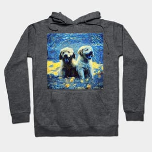 Cute puppy painting (pet, dog, pretty and hiking) Hoodie